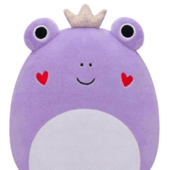 NEW 4.5” Francine the Purple Frog Squishmallow with Tiara and hearts #1921-2 - Picture 1 of 2